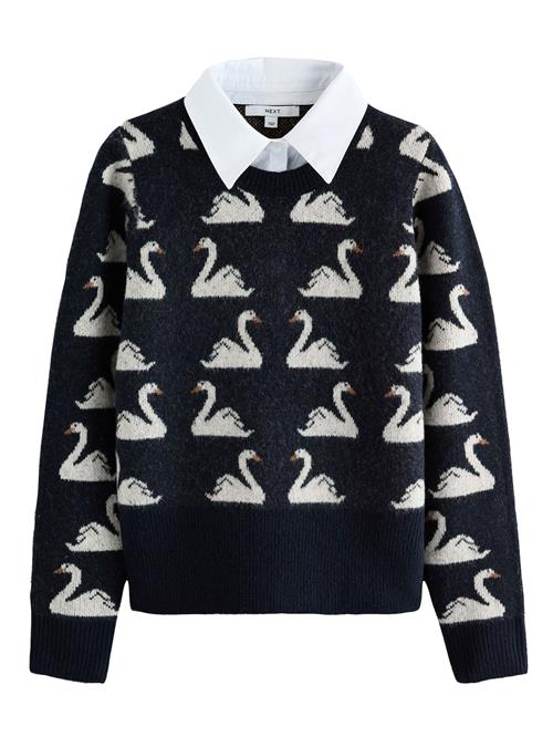 Next Pullover  marin / brun / hvid