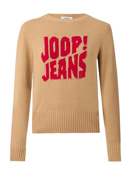 JOOP! Jeans Pullover 'Kali'  camel / blodrød