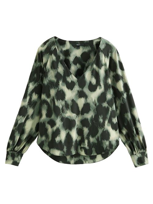 Next Bluse  grøn / sort / hvid