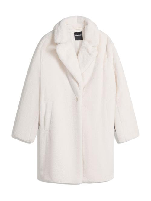 Bershka Vinterfrakke  creme