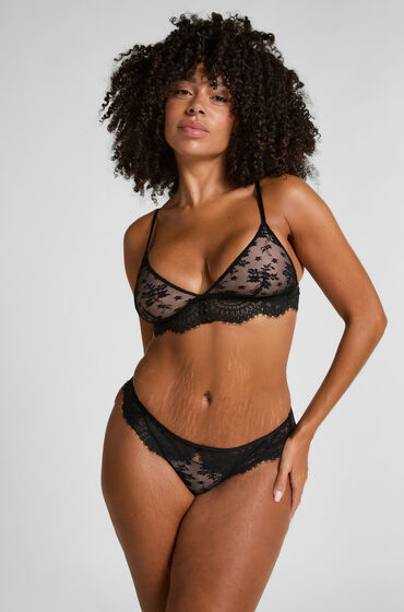 Hunkemöller Lou brasiliansk trusse sort