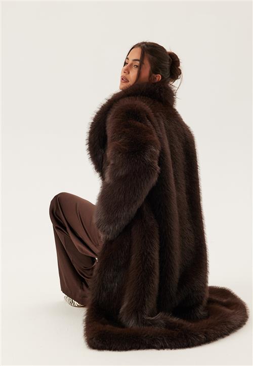 Chiara Forthi Long Faux Fur Coat
