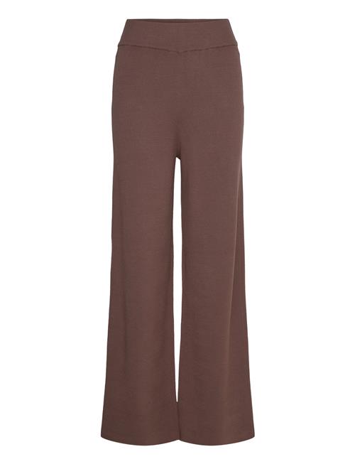 Se Yasfonny Hw Knit Pant S. Noos YAS Brown ved Booztlet