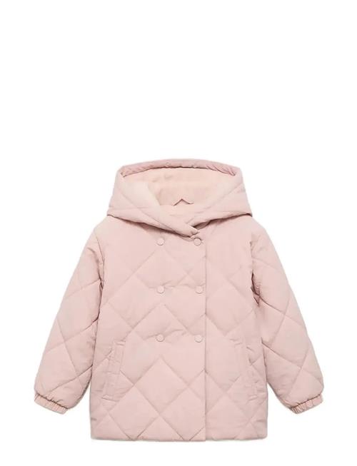 Hood Puffer Coat Mango Pink