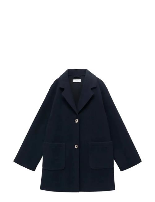 Cloth Midi-Coat Mango Navy