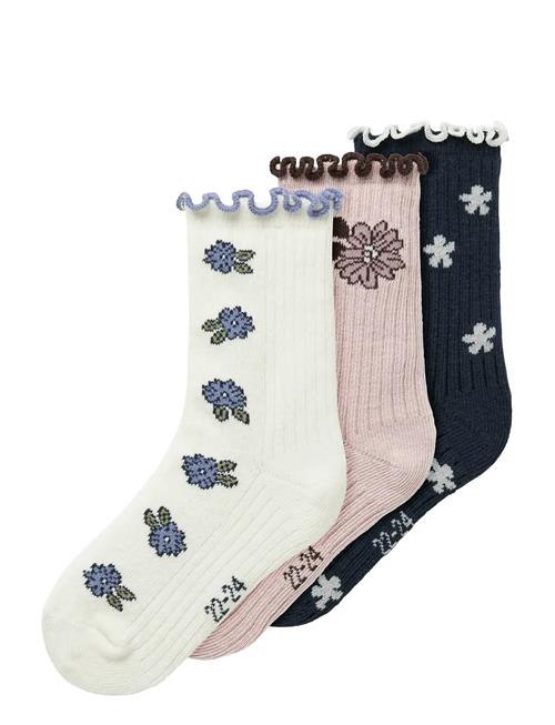 Nmfoalia 3P Sock Name It Navy