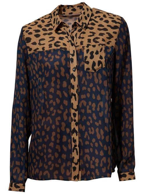 Se Mandarin Bluse  marin / brun / sort hos About You