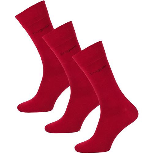 bugatti Sokker  mørkerød / sort