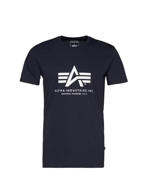 Se ALPHA INDUSTRIES Bluser & t-shirts  navy / hvid hos About You