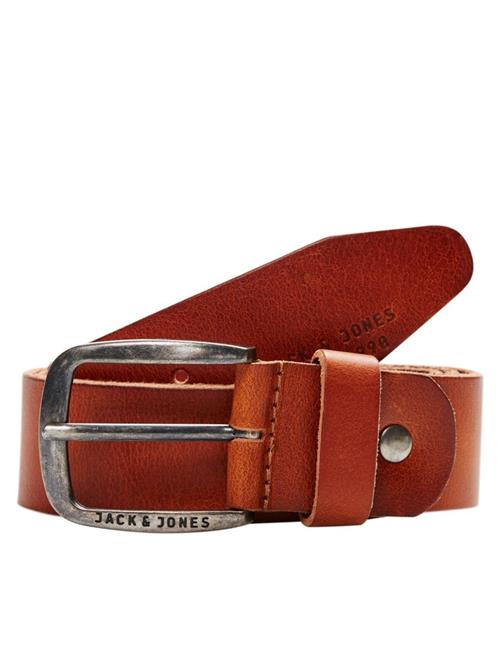 Se JACK & JONES Bælte 'Paul'  rustbrun / sølv hos About You
