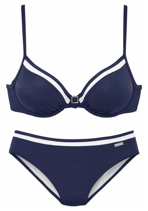 Se LASCANA Bikini  navy / hvid hos About You