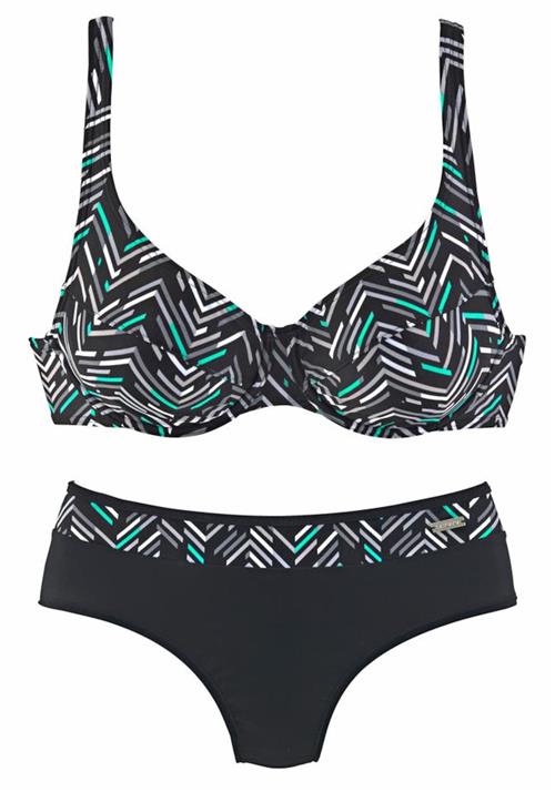 Se LASCANA Bikini  sort / hvid hos About You