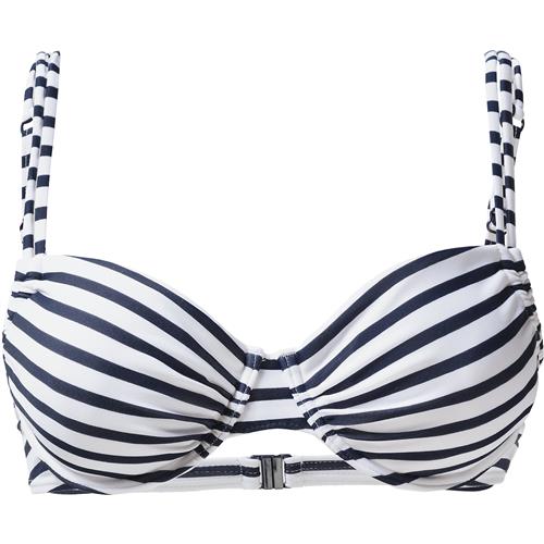 Se VENICE BEACH Bikinioverdel 'Summer'  navy / hvid hos About You
