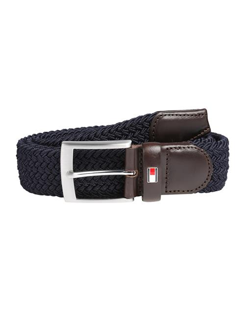 Se TOMMY HILFIGER Bælte 'New Adan'  mørkeblå / mørkebrun hos About You