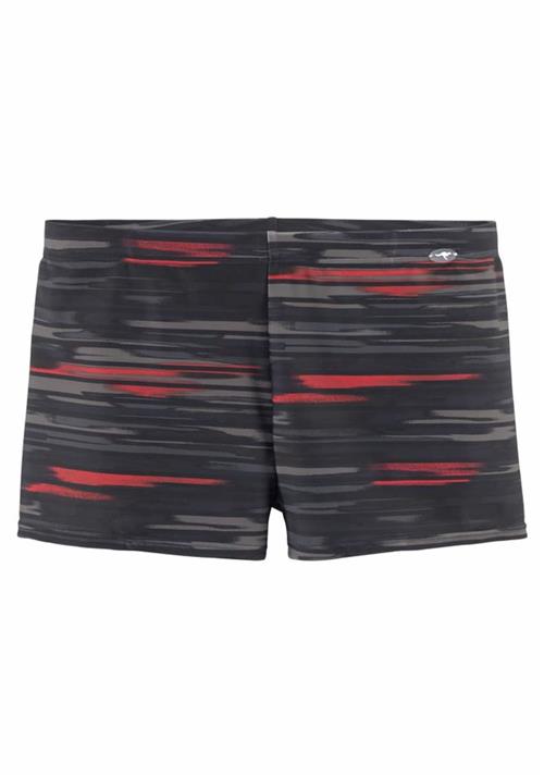 KangaROOS Badebukser  grafit / rød / sort