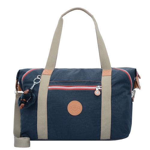 KIPLING Skuldertaske  lysebeige / ultramarinblå / rød