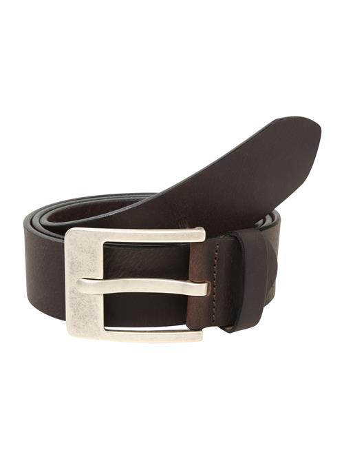 VANZETTI Bælte  mørkebrun / sølv