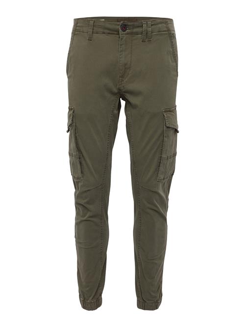 Se JACK & JONES Cargobukser 'JJIPaul JJFlake'  mørkegrøn hos About You