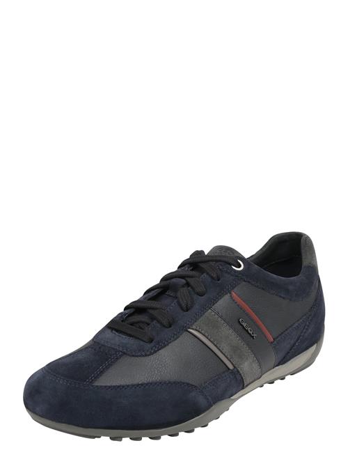 GEOX Sneaker low 'Wells'  navy / natblå / mudderfarvet / kirsebærsrød
