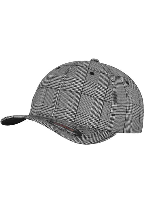 Flexfit Hætte 'GLEN CHECK'  sort / hvid