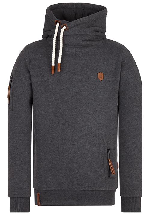 naketano Sweatshirt  brun / antracit / hvid