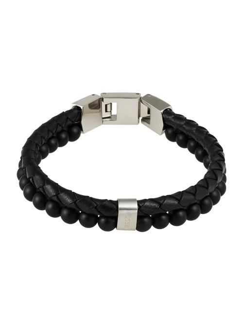 FOSSIL Armbånd  sort / sølv