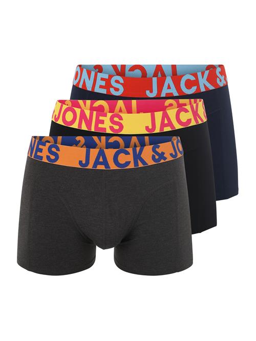 JACK & JONES Boksershorts 'JACCrazy'  mørkeblå / antracit / orange / sort