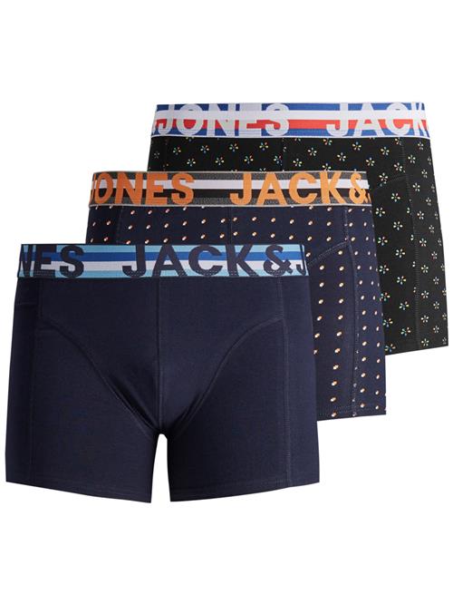 JACK & JONES Boksershorts 'Henrik'  blå / orange / sort / hvid