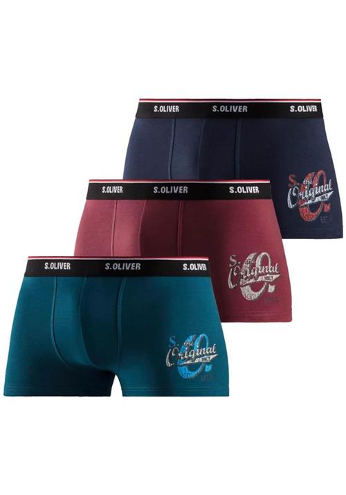 s.Oliver Boksershorts  navy / petroleum / burgunder