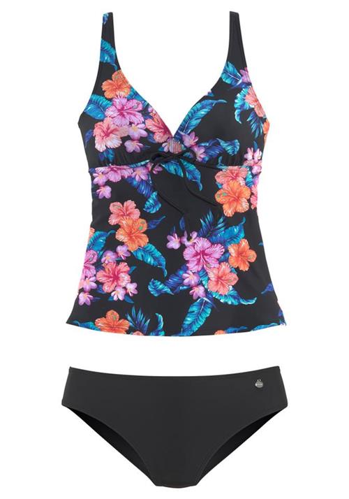 LASCANA Tankini  blå / lilla / orange / sort