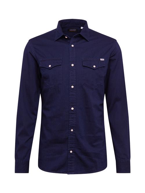 JACK & JONES Skjorte 'Sheridan'  opal / mørkeblå