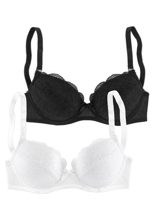 Se PETITE FLEUR BH  sort / hvid hos About You