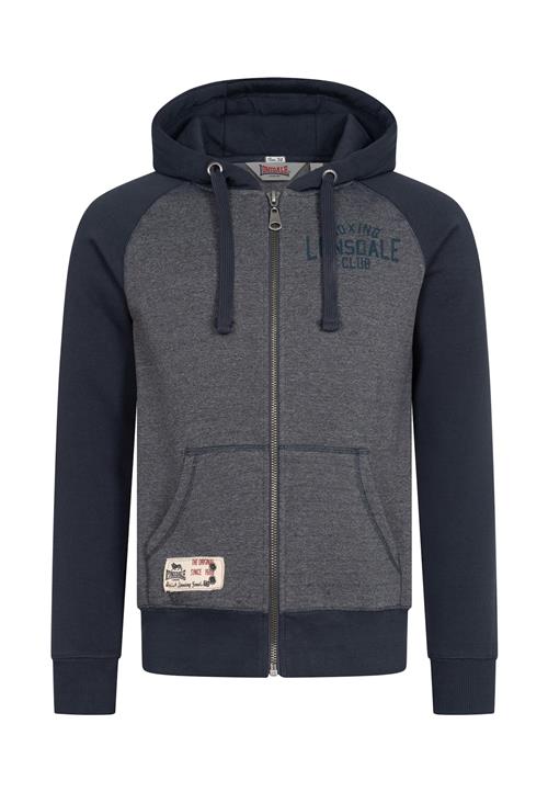 LONSDALE Sweatjakke 'Slough'  navy / blå-meleret