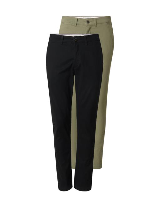 JACK & JONES Lærredsbukser 'Macro Dave'  pastelgrøn / sort