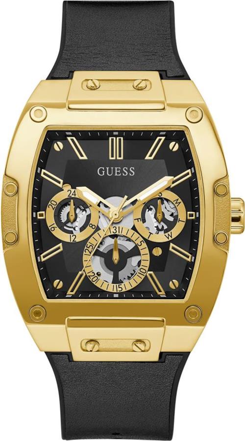 GUESS Analogt ur 'Phoenix'  guld / grå / sort