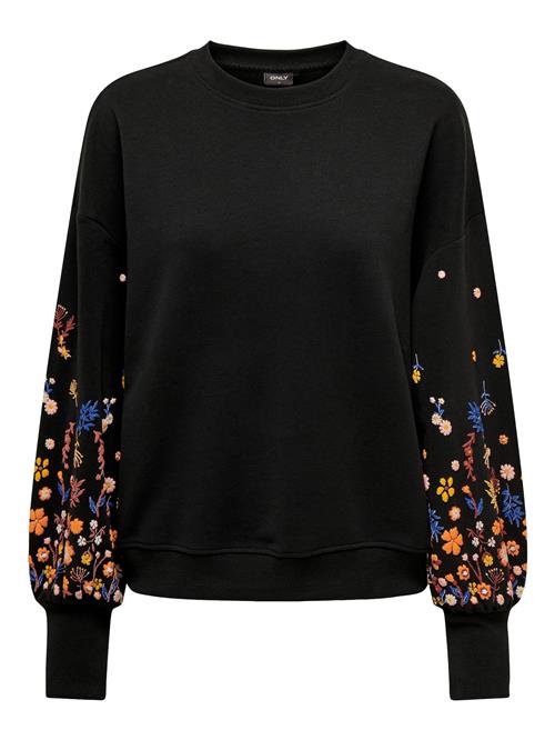 ONLY Sweatshirt 'ONLBrooke'  blå / orange / sort / hvid