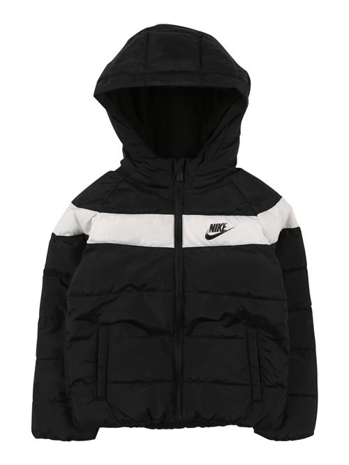 Nike Sportswear Vinterjakke  sort / hvid