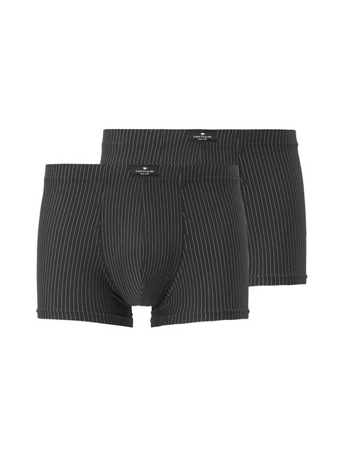 TOM TAILOR Boksershorts  sort / hvid