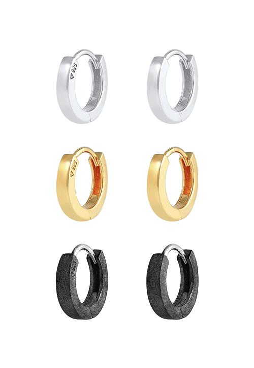 KUZZOI Ørering  guld / sort / sølv