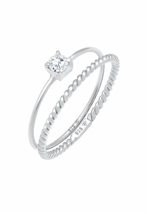 ELLI Ring  sølv / transparent