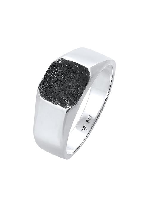 KUZZOI Ring  sort / sølv