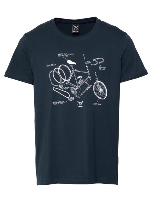 Iriedaily Bluser & t-shirts 'Bikeplosion'  natblå / hvid