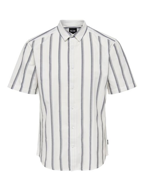 Only & Sons Skjorte  mørkeblå / hvid