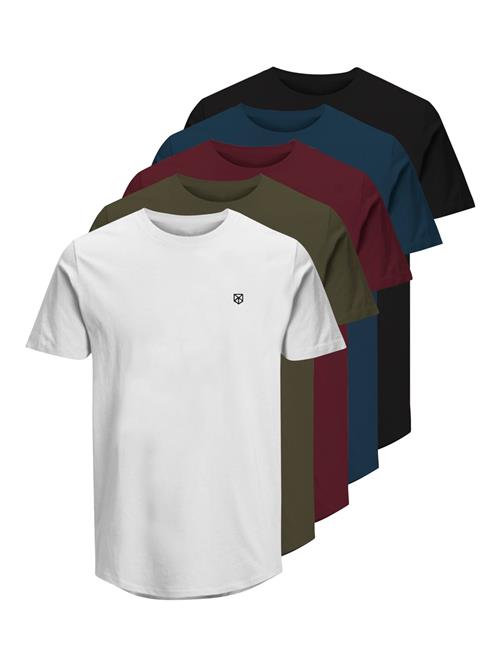 JACK & JONES Bluser & t-shirts 'JPRBLABrody'  navy / khaki / vinrød / sort / hvid