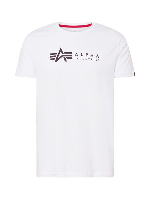 ALPHA INDUSTRIES Bluser & t-shirts  sort / hvid