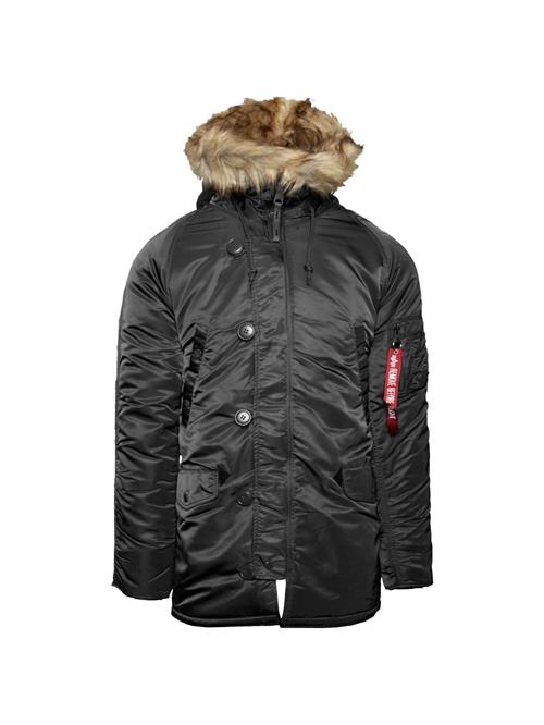 ALPHA INDUSTRIES Vinterjakke 'N3B VF 59'  basalgrå / orange