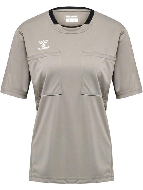Hummel Funktionsbluse 'Referee Chevron'  grå / sort / hvid