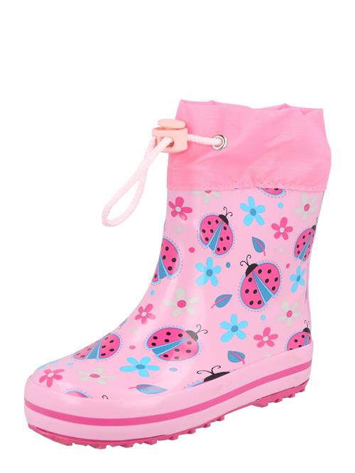 BECK Gummistøvler 'Glückskäfer'  blå / himmelblå / pink / lyserød / sort