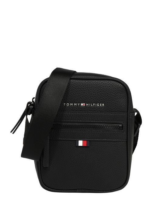 TOMMY HILFIGER Skuldertaske 'Essential'  rød / sort / hvid
