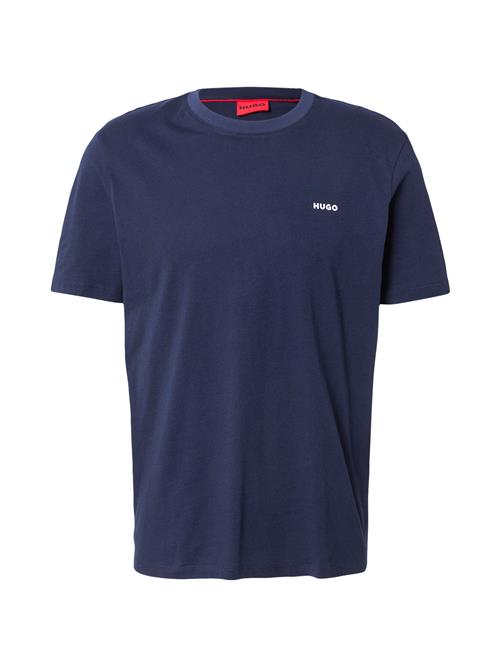 HUGO Bluser & t-shirts 'Dero'  navy / hvid